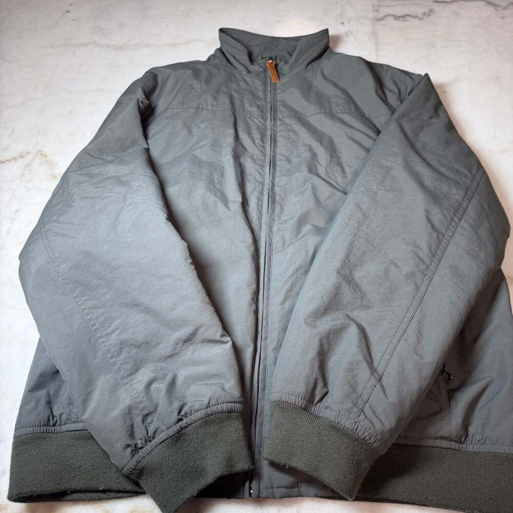Outdoor Life Gray Bomber Jacket With Lining Size M
